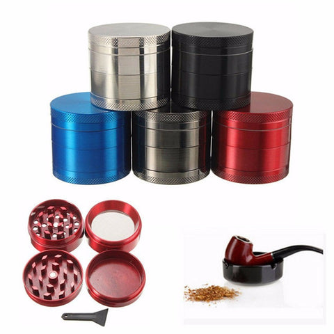 New 4 Layer Broken Smoke Grinder Metal Tobacco Grinder Smoking Pipe Herb Grinders Weed sigaretten maker moledor de hierba