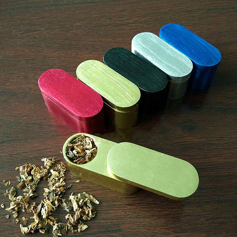 Box Smok Metal Pipe Rotation Portable Creative Smoking Pipe Herb Tobacco Pipes Gifts Narguile Weed Grinder Smoke Random Delivery